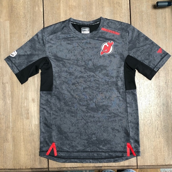 Men’s New Jersey Devils Fanatics Authentic Pro Rink Premium Camo T-Shirt - Picture 1 of 8
